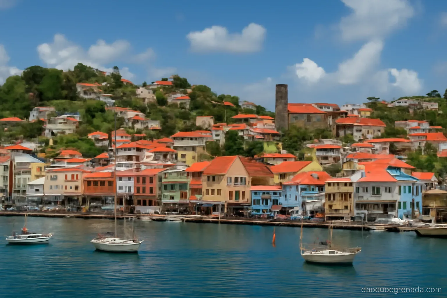 Grenada nhìn từ biển: đảo chính và những đảo nhỏ