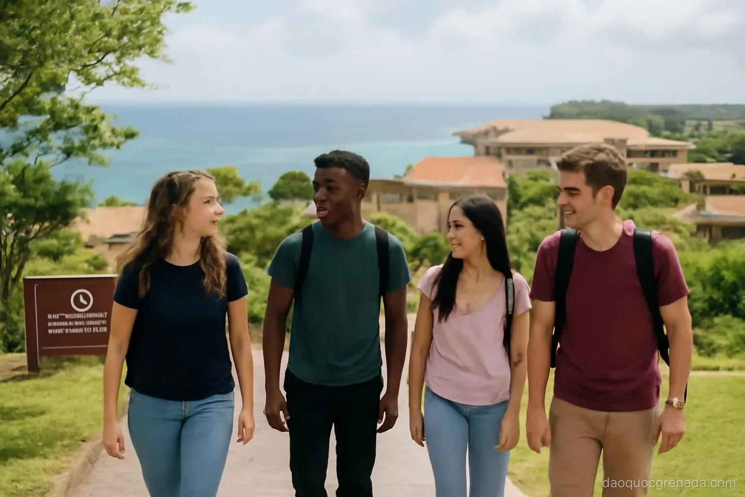 St. George's University bên bờ biển Grenada
